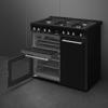 Smeg CX103GMBL Concert 100cm Dual Fuel Range Cooker Black