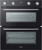 Midea MBOD50M3AD0-BK 92L Built-Under Double Electric Oven Black