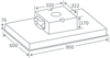Prima PRCH301 90cm Hood Stainless steel