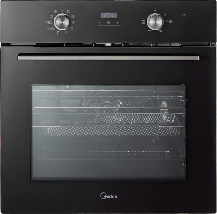 Midea MBO65M90D2-BK Xpress Fry 71L Multifunction (13.7-Amps - Hard Wired) Built-in Single Electric Oven Black