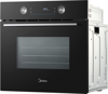 Midea MBO65P90E3-BK Xpress Fry 70L Pyrolytic Built-in Single Electric Oven Black