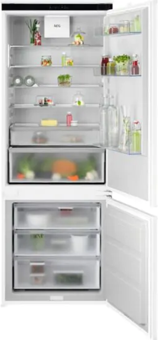 AEG NSC7T751ES 7000 70/30 Integrated TwinTech® No Frost Integrated Fridge Freezer White
