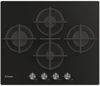 Candy CVG6DPB Moderna 60cm Gas-on-Glass 4 Burner 13 Amps Gas Hob Black Glass