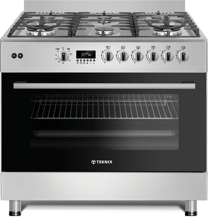Teknix TK2SRCG90X 90cm 6 Burner Gas Range Cooker Stainless steel