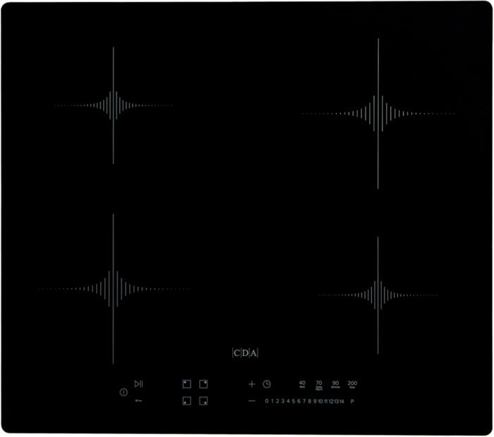 CDA HN6413SD 60cm Slim Depth Plug & Play Induction Hob Black
