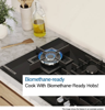 Bosch PNP6B6K40 Series 4 60cm 4 Burner Gas-on-Glass Gas Hob Black