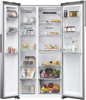 Haier HSR5918DNMP(UK) SBS 90 Series 3 528L Total No Frost American Style Fridge Freezer Platinum Inox
