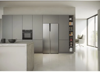 Haier HSR5918DNMP(UK) SBS 90 Series 3 528L Total No Frost American Style Fridge Freezer Platinum Inox