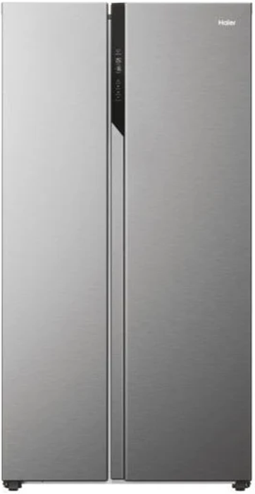 Haier HSR5918DNMP(UK) SBS 90 Series 3 528L Total No Frost American Style Fridge Freezer Platinum Inox
