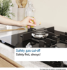 Bosch PBP6B5K60 Series 2 60cm 4 Burner Gas Hob Stainless steel