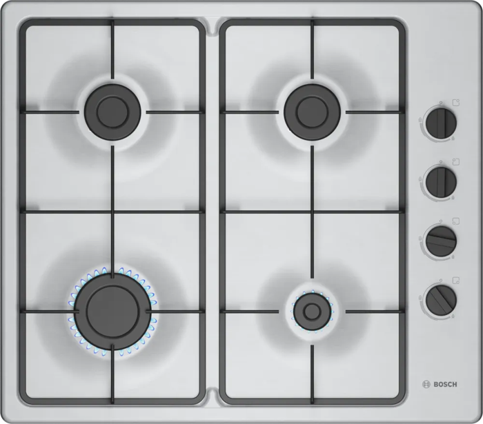 Bosch PBP6B5K60 Series 2 60cm 4 Burner Gas Hob Stainless steel