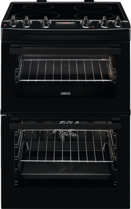 Zanussi ZCI66250BA 60cm Induction Hob Freestanding Electric Cooker Black