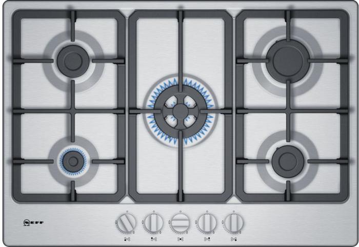 NEFF T27BB59N0 N 50 75cm Gas Hob Stainless steel