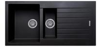 Carysil TD150-MB Deep Turin 1.5 Bowl Inset Sink Midnight Black