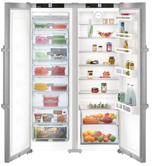 Liebherr SBSef 7242 Comfort NoFrost  634 Litres (121cm Wide) American Style Fridge Freezer Stainless steel