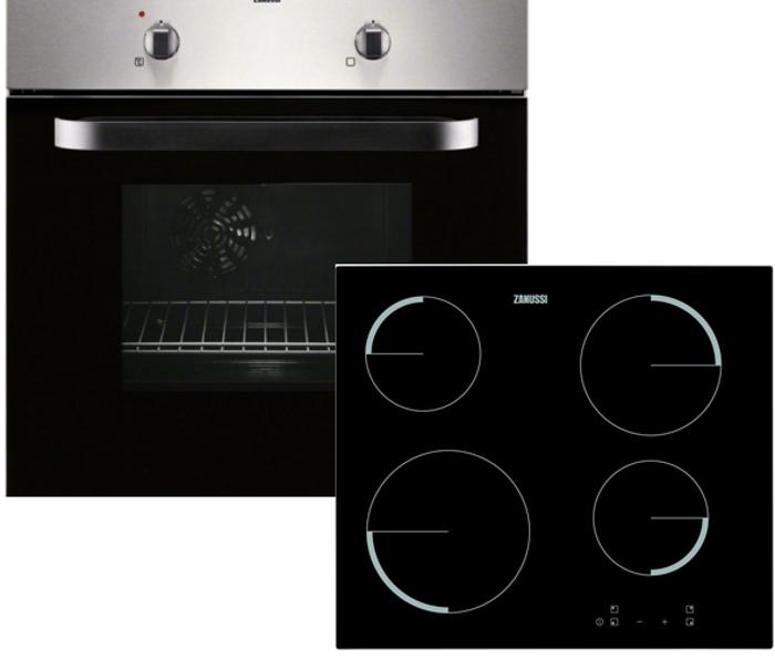 Zanussi ZPVF4130X (Fan Oven and Ceramic Hob) ( Oven and Hob Pack ) Stainless steel