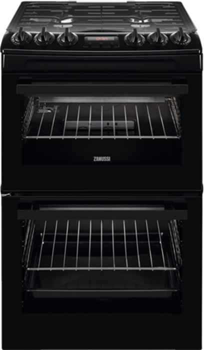 Zanussi ZCG43250BA Freestanding Gas Cooker Black