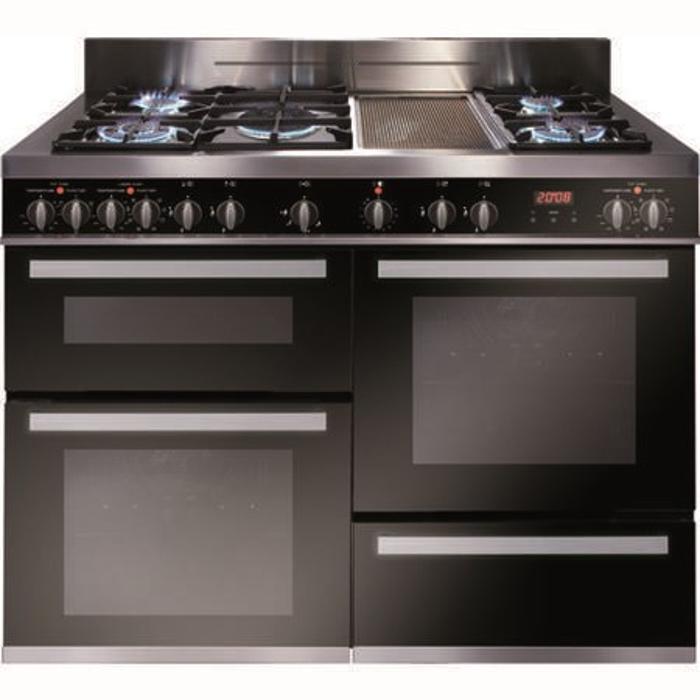 CDA RV1200SS 120cm Triple Cavity Dual Fuel Range Cooker Stainless steel