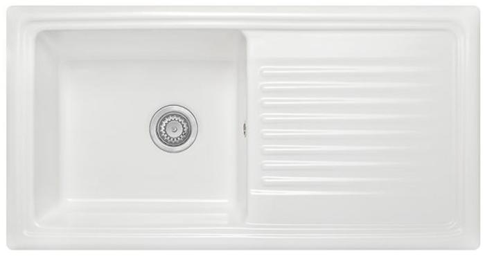 Carysil CD100L Inset Large Ceramic Bowl Sink White