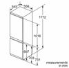 NEFF KI7863D30G N 70  * No Frost * 255 litres Integrated Fridge Freezer White