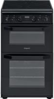 Hotpoint HD5V93CCB/UK 50cm Double Oven Freestanding Electric Cooker Black