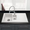 Carysil CD150 Inset 1.5 Bowl Ceramic Sink White