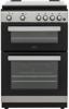 Belling FSDF608D 60cm Freestanding Dual Fuel Cooker Silver