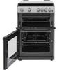Belling FSDF608D 60cm Freestanding Dual Fuel Cooker Silver