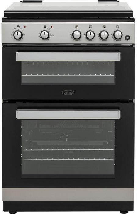 Belling FSDF608D 60cm Freestanding Dual Fuel Cooker Silver
