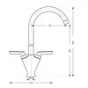 Carysil HS175 Twin Lever Tap Chrome
