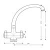 Carysil HS305 Twin Lever Cruciform Tap Chrome