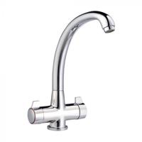 Carysil HS305 Twin Lever Cruciform Tap Chrome
