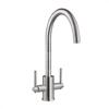 Carysil HS945 Twin lever Tap Brushed Steel