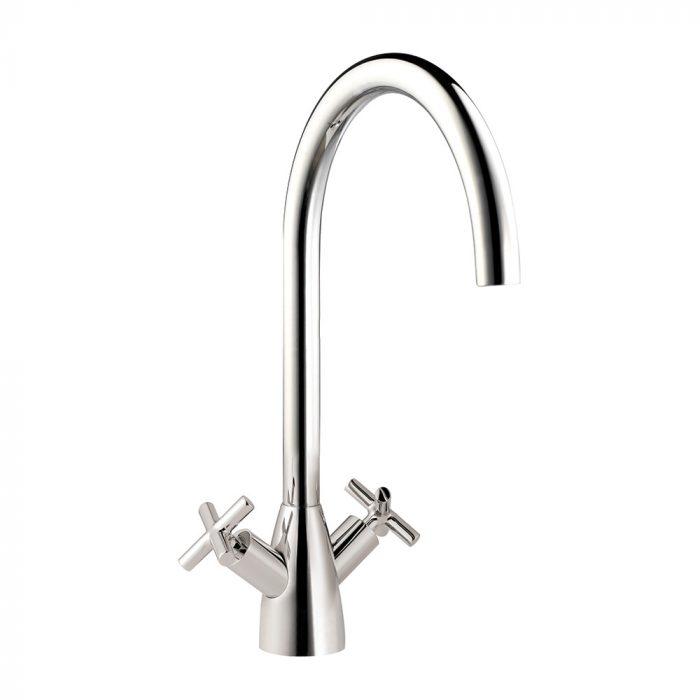 Carysil HS975 Twin Cross Lever Tap Chrome