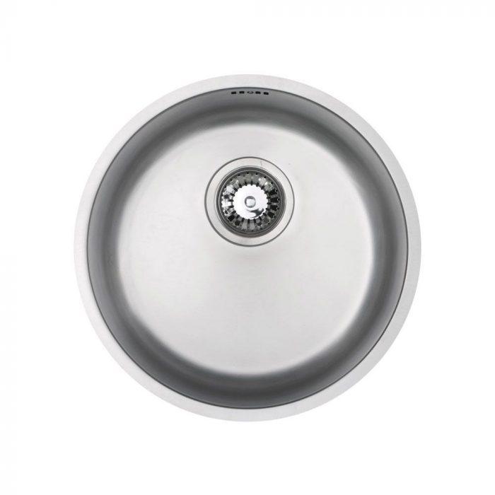 Carysil 1011D1 Classic Deep Round Bowl + HS605 Single Lever tap ( Sink and Tap ) Stainless Steel / Chrome