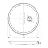 Carysil 1011D2 Classic Round ** DRAINER ** Inset Drainer Stainless steel