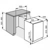 Iberna IBUF100 60cm Built-under Integrated Freezer White