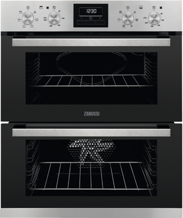Zanussi ZOF35661XK Built-Under Double Electric Oven Stainless steel