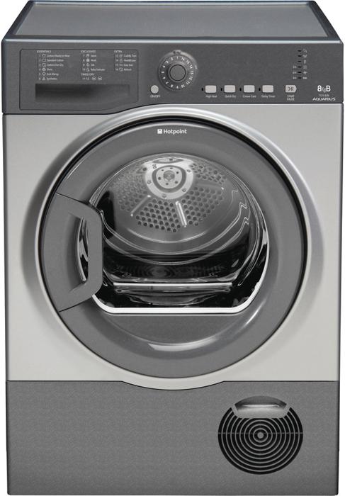 Hotpoint TCFS 83B GG.9 (UK)  Aquarius ( TCFS83BGG ) 8kg Condenser Tumble Freestanding Dryer Graphite