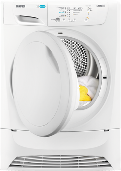 Zanussi ZDP7206PZ 7kg Condenser Freestanding Dryer White