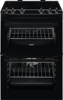 Zanussi ZCV66050BA 60cm Ceramic Double Oven Freestanding Electric Cooker Black