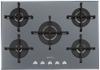 Smeg PV175S2 Linea 72cm Gas on Glass Gas Hob Silver Glass
