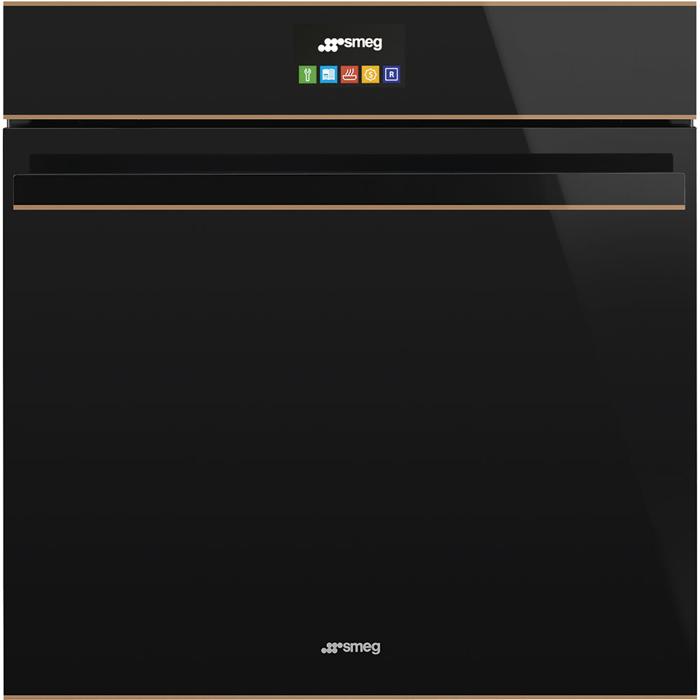 Smeg SFP6604NRE Dolce Stil Novo 60cm Single Pyro Multifunction Built-in Single Electric Oven Black