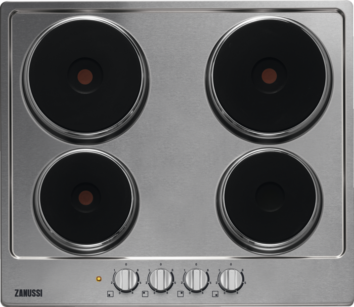 Zanussi ZEE6942FXS 60cm Solid-Plate Electric Hob Stainless steel