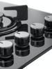 CATA UBEMF622SS Single Electric Oven + UBGHJ607 4 Gas Burner Hob ( Oven and Hob Pack ) Black / Stainless Steel