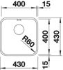 Blanco Supra 400-U Single Bowl Undermount Sink Stainless steel