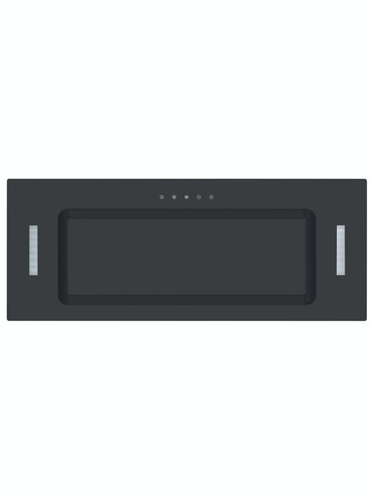 CATA UBICON75BK.1 - 75cm Canopy Hood Black Glass