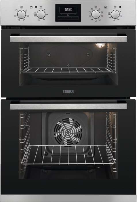 Zanussi ZOD35802XK 60cm Built-in Double Electric Oven Stainless steel
