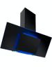 CATA UBHHH90BK 90cm Aurora Led Halo Angled Halo Glass Hood Black