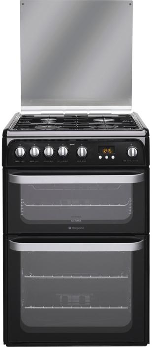 Hotpoint HUG61K ULTIMA  60cm Freestanding Gas Cooker Black